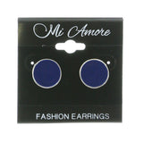 Mi Amore Post-Earrings Silver-Tone/Blue