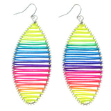 Mi Amore Dangle-Earrings Silver-Tone/Multicolor