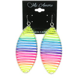Mi Amore Dangle-Earrings Silver-Tone/Multicolor