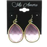 Mi Amore Dangle-Earrings Gold-Tone/Purple