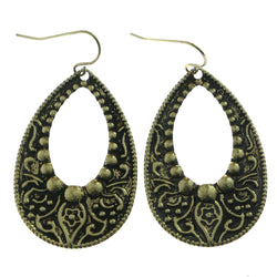 Mi Amore Antiqued Dangle-Earrings Gold-Tone