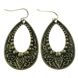 Mi Amore Antiqued Dangle-Earrings Gold-Tone