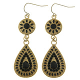 Mi Amore Drop-Dangle-Earrings Gold-Tone/Black