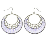 Mi Amore Dangle-Earrings Silver-Tone/Blue