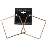 Mi Amore Square Hoop-Earrings Copper-Tone