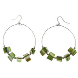 Mi Amore Dangle-Earrings Silver-Tone/Green