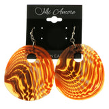 Mi Amore Dangle-Earrings Silver-Tone/Orange