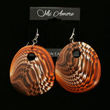 Mi Amore Dangle-Earrings Silver-Tone/Orange