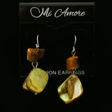 Mi Amore Dangle-Earrings Silver-Tone/Green