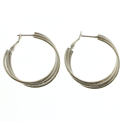 Mi Amore Hoop-Earrings Silver-Tone