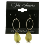 Mi Amore Dangle-Earrings Silver-Tone/Green