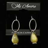 Mi Amore Dangle-Earrings Silver-Tone/Green