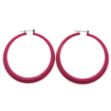 Mi Amore Hoop-Earrings Silver-Tone/Purple