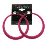 Mi Amore Hoop-Earrings Silver-Tone/Purple