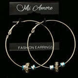 Mi Amore Drop-Dangle-Earrings Silver-Tone/Blue