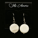 Mi Amore Hoop-Earrings Silver-Tone/White