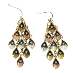 Mi Amore Antique Style Chandelier-Earrings Gold-Tone/Copper-Tone