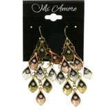 Mi Amore Antique Style Chandelier-Earrings Gold-Tone/Copper-Tone