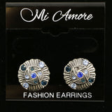 Mi Amore Crystals Post-Earrings Silver-Tone/Blue