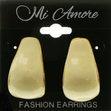 Mi Amore Post-Earrings Gold-Tone/White