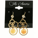 Mi Amore Dangle-Earrings Gold-Tone/Peach