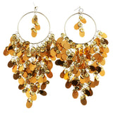 Mi Amore Dangle-Earrings Silver-Tone/Brown