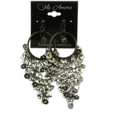 Mi Amore Dangle-Earrings Dark-Silver