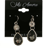 Mi Amore Dangle-Earrings Silver-Tone/Gray