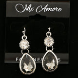 Mi Amore Dangle-Earrings Silver-Tone/Gray