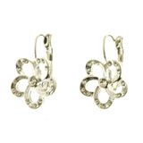 Mi Amore Flower Dangle-Earrings Silver-Tone