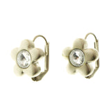 Mi Amore Flower Dangle-Earrings Silver-Tone