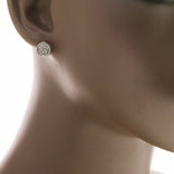 Mi Amore Post-Earrings Silver-Tone