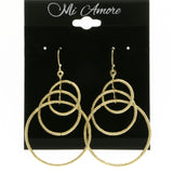 Mi Amore Drop-Dangle-Earrings Gold-Tone