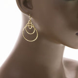 Mi Amore Drop-Dangle-Earrings Gold-Tone