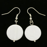 Mi Amore Dangle-Earrings White/Silver-Tone