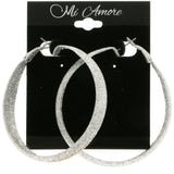 Mi Amore Hoop-Earrings Silver-Tone