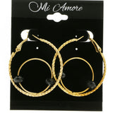 Mi Amore Hoop-Earrings Gold-Tone/Black