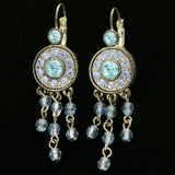 Mi Amore Drop-Dangle-Earrings Blue/Silver-Tone