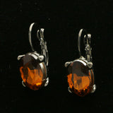 Mi Amore Dangle-Earrings Orange/Dark-Silver