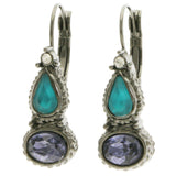 Mi Amore Dangle-Earrings Blue/Dark-Silver