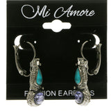 Mi Amore Dangle-Earrings Blue/Dark-Silver