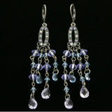 Mi Amore Drop-Dangle-Earrings Blue/Silver-Tone