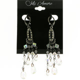 Mi Amore Drop-Dangle-Earrings Silver-Tone