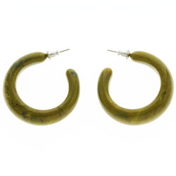 Mi Amore Dangle-Earrings Green/Silver-Tone