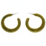 Mi Amore Dangle-Earrings Green/Silver-Tone