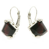 Mi Amore Dangle-Earrings Black/Silver-Tone