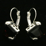 Mi Amore Dangle-Earrings Black/Silver-Tone