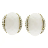 Mi Amore Dangle-Earrings White/Silver-Tone