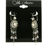 Mi Amore Drop-Dangle-Earrings Silver-Tone