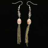 Mi Amore Drop-Dangle-Earrings Silver-Tone/Gold-Tone